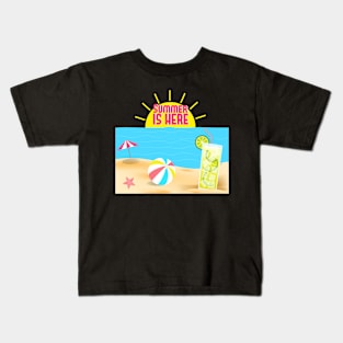 SUMMER IS HERE Kids T-Shirt